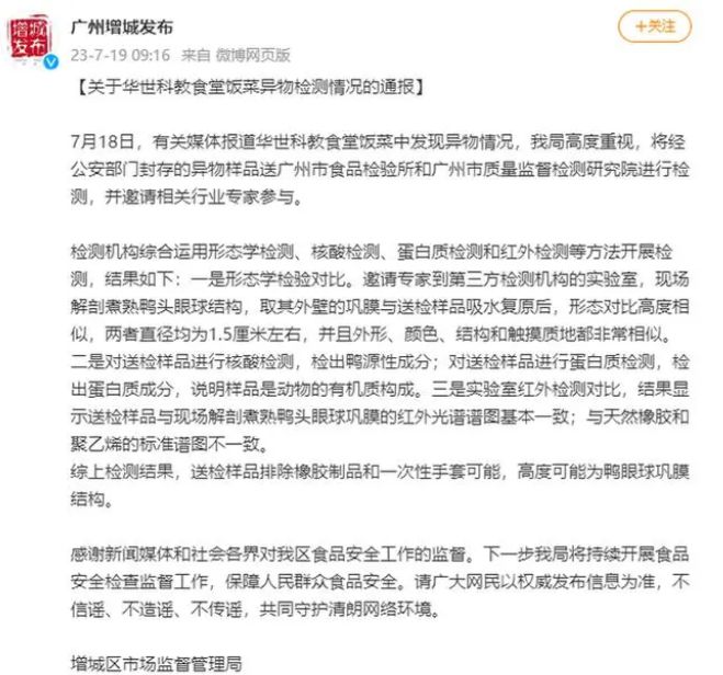 学校食堂异物事件引发反思，官方通报后的改进之路