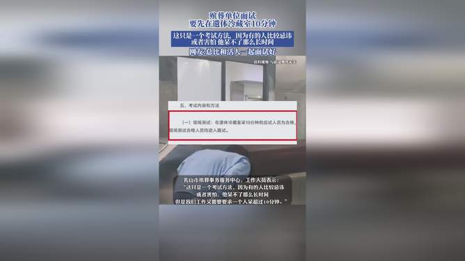 殡葬单位面试揭秘，遗体冷藏室中的体验与面临的挑战