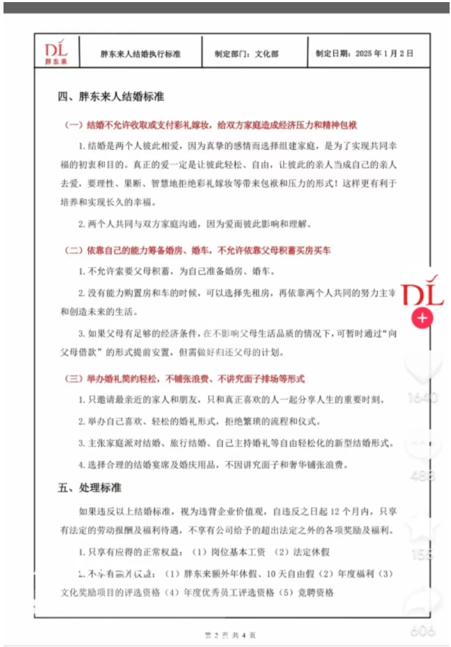 胖东来禁止员工收付彩礼，背后的理念与影响探讨