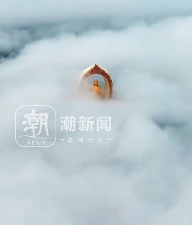 江西神秘天空中的大佛惊现奇观